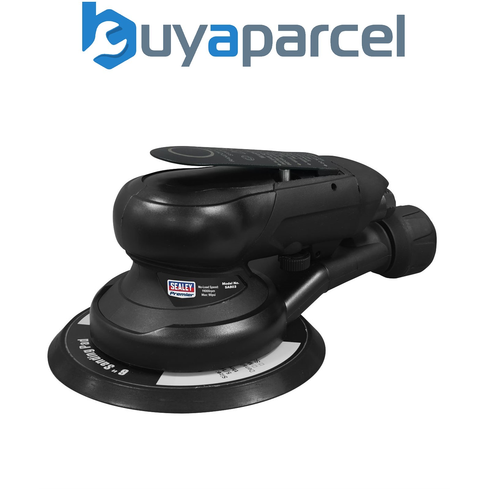 Sealey SA803 Air Palm Orbital Sander 6" �150mm Dust-Free