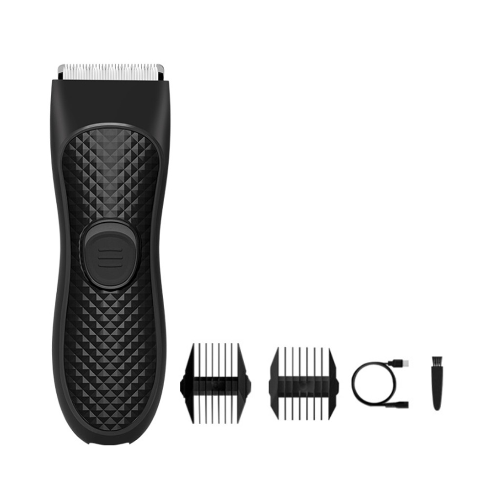 3X(1Set Men'S Electric Trimmer Groin Hair Trimmer ABS Epilator Rechargeable4524