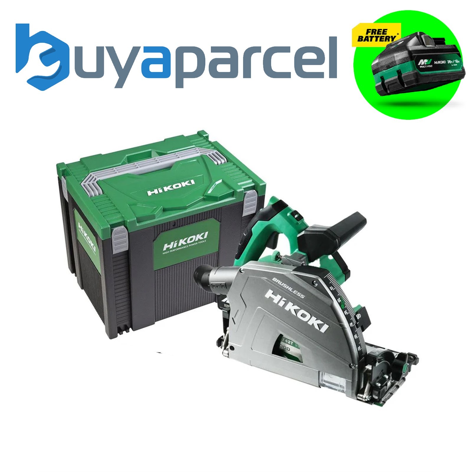 HiKOKI Brushless Plunge Saw 36V 165mm Cordless Saw Cased Bare Unit C3606DPAW2Z