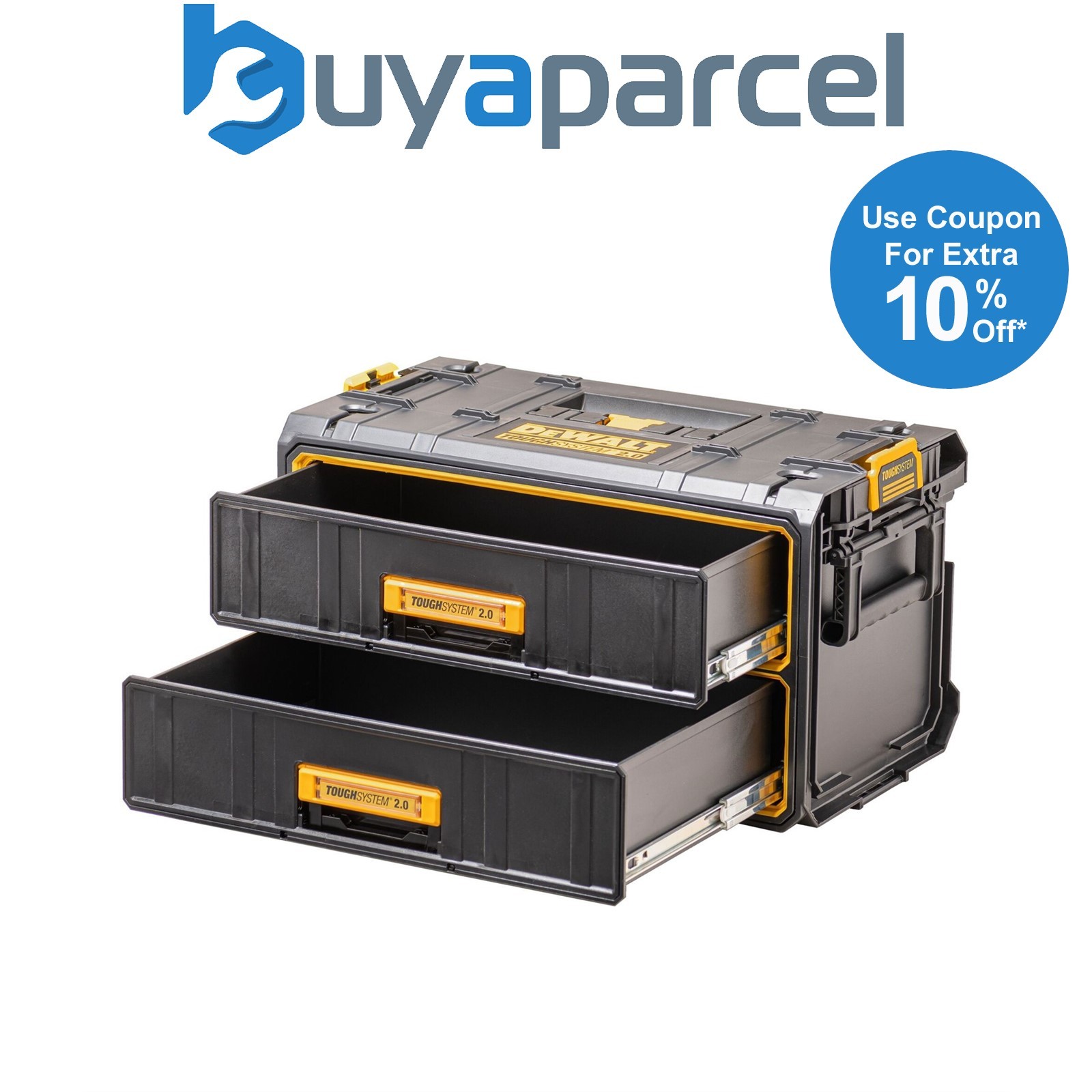 Dewalt DWST83529-1 Toughsystem 2.0 Tool Box 2 Deep Drawer Toolbox Organiser