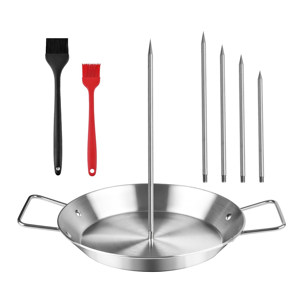 Vertical Skewer for Grill & Oven - Stainless Steel Al Pastor Skewer with7684
