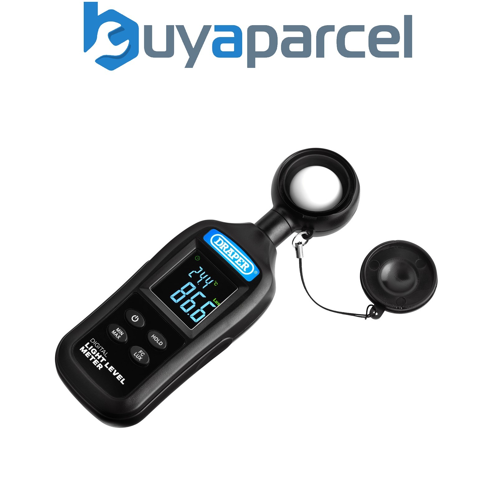 Draper 12443 Handheld Digital Light Level Meter, 0-200KLux and -20 to +70 C
