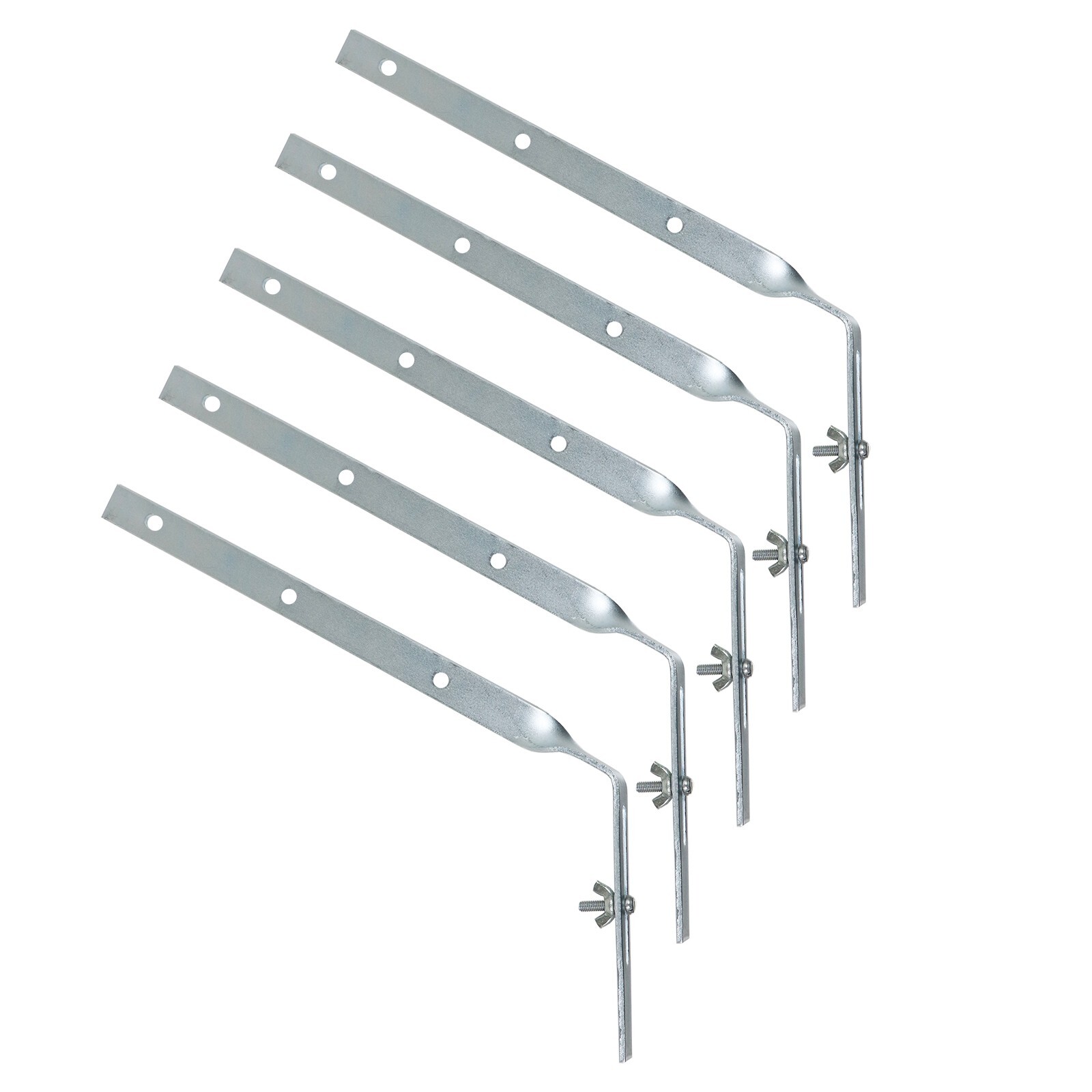 Gutter Side Rafter Bracket UNIVERSAL Galvanised Steel Fascia Fixing 300mm 5 Pack