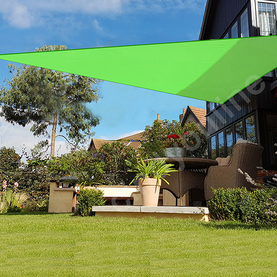 5m Sun Shade Sail Garden Patio Canopy Awning Screen 98% UV Block Triangle