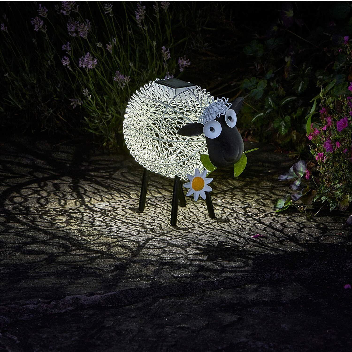 Solar Sheep Garden Light Decorative Silhouette Colour Changing LED Animal Statue
