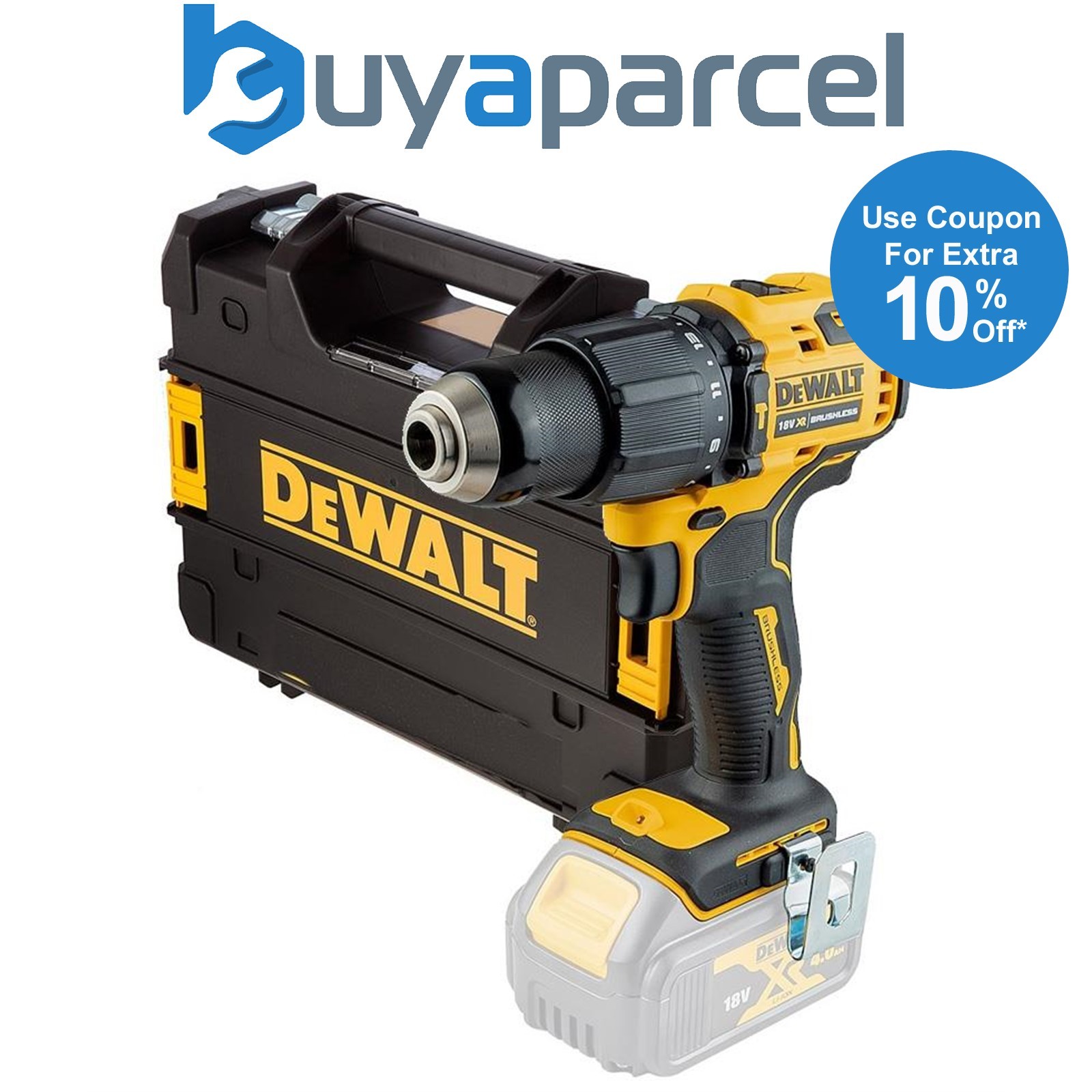 Dewalt DCD709N 18v XR Brushless Compact Combi Hammer Drill Bare + Tstak Case