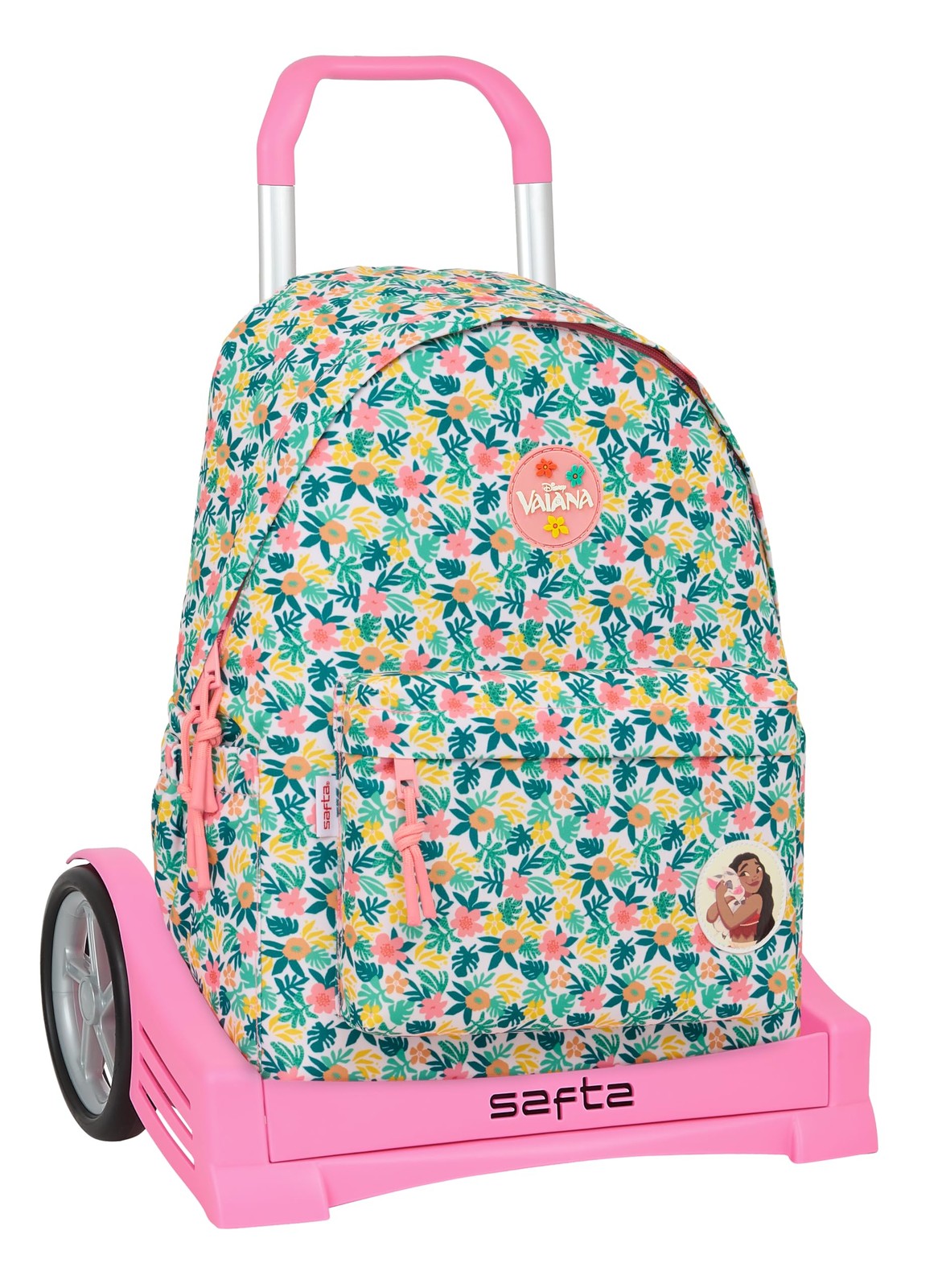 VAIANA – School Backpack 775, Ergonomic Back, with Safta Evolution Trolley, Idea