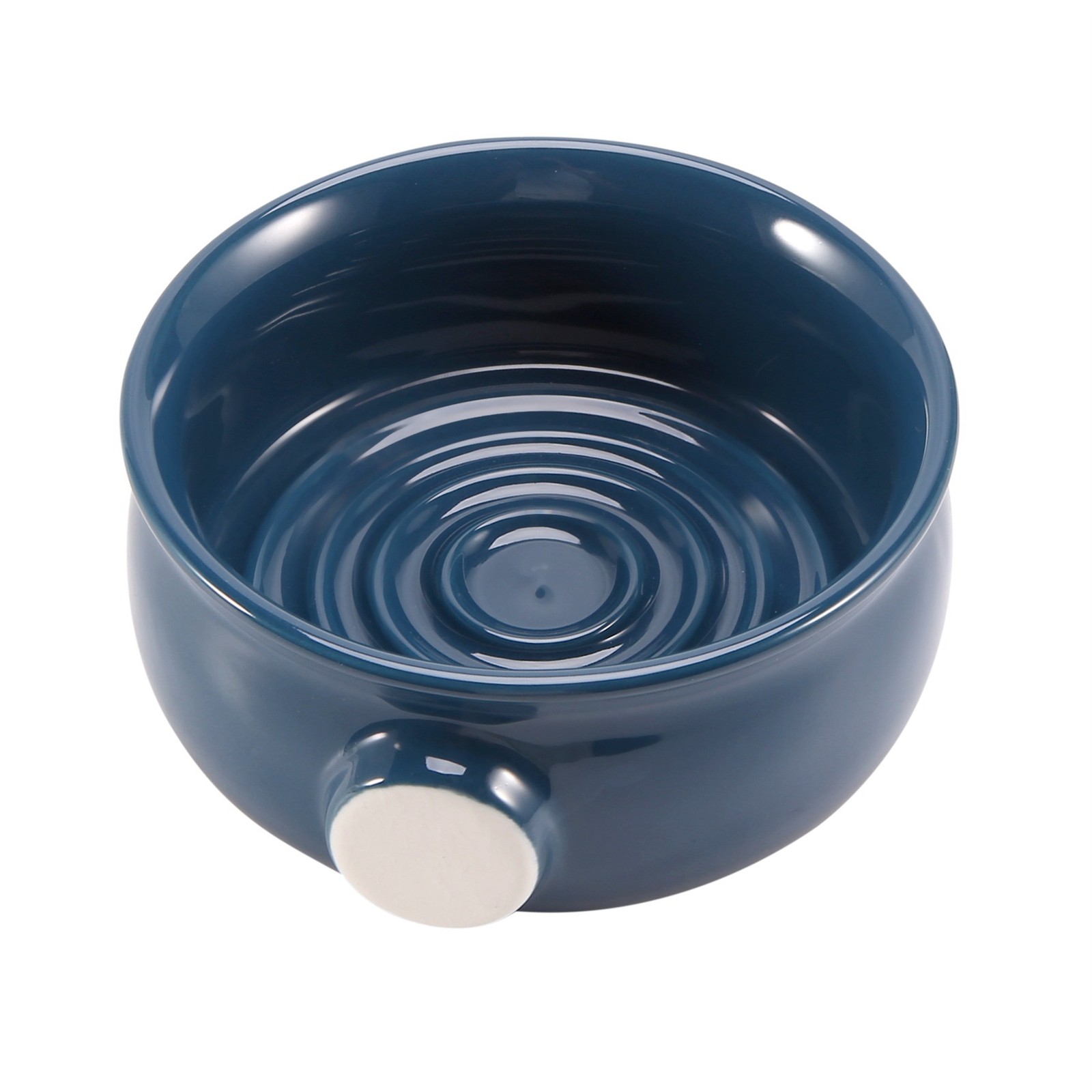 2X(Ceramic Men's Shaving Mug Bowl Cup Thread Bottom Wide Mouth for Shave1462