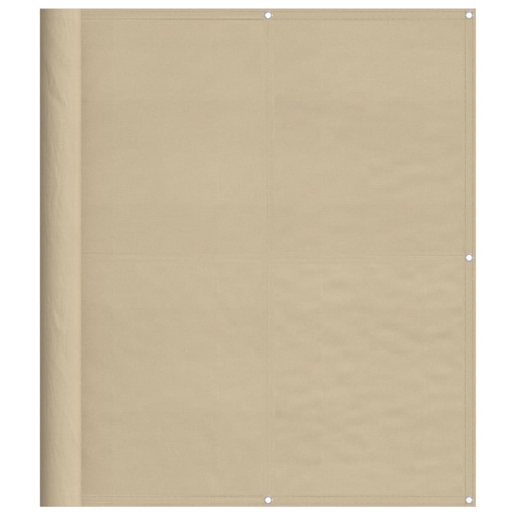Balcony Screen Garden Fence Privacy Beige 100% Polyester Oxford vidaXL