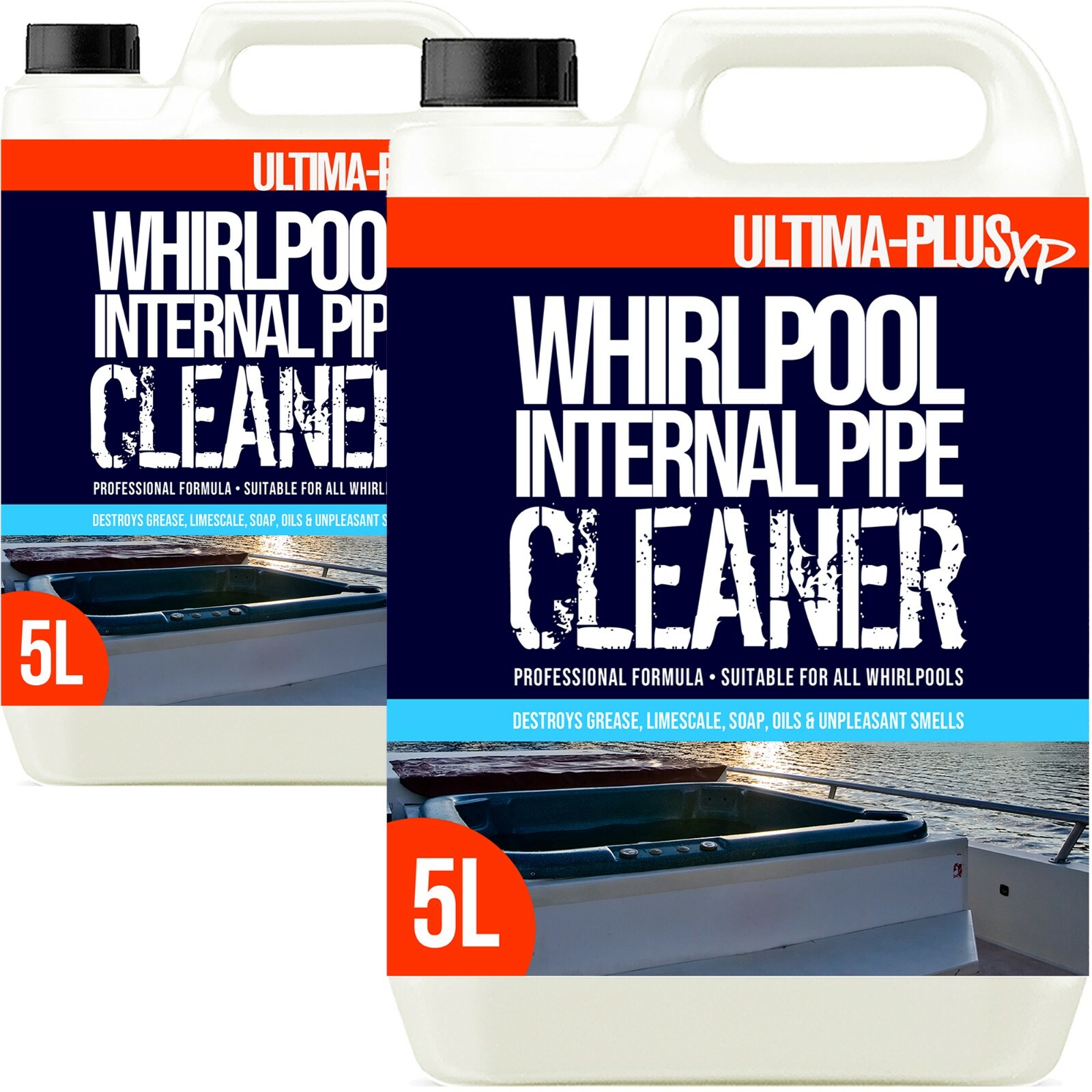Ultima Plus Hygienic Whirlpool and Hot Tub Spa Bath Internal Pipe Cleaner 10L