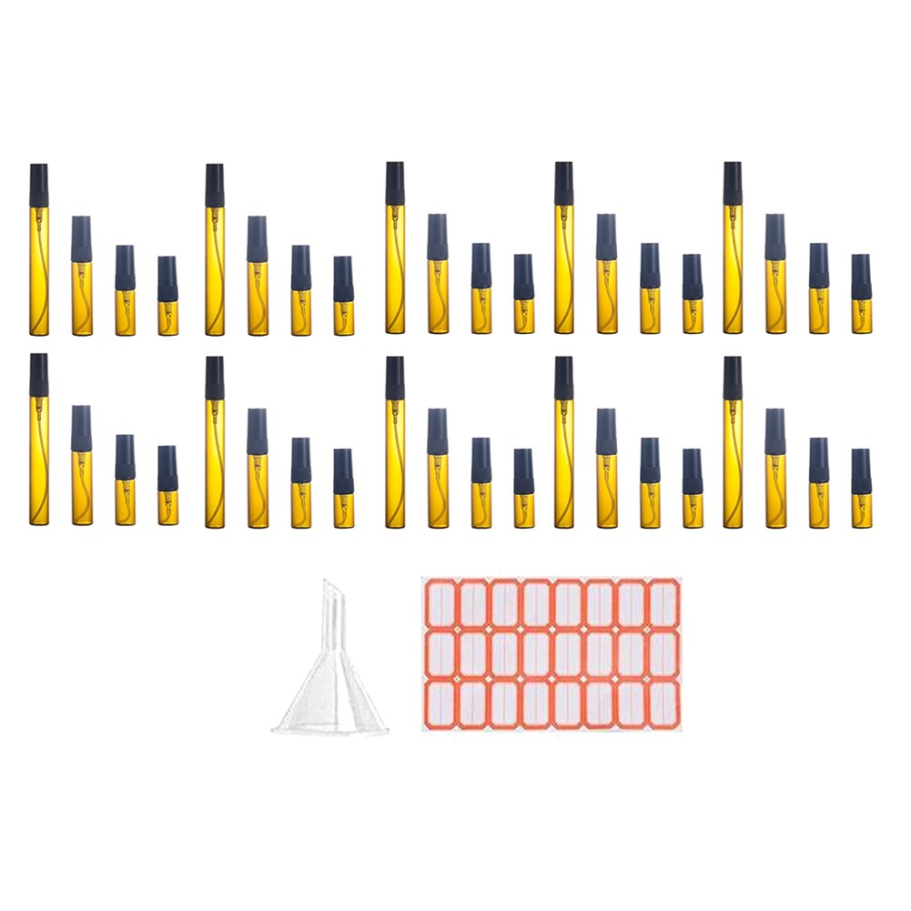 3X(40Pcs Bottles Small Atomizer Perfume Bottles Atomizing Spray8238