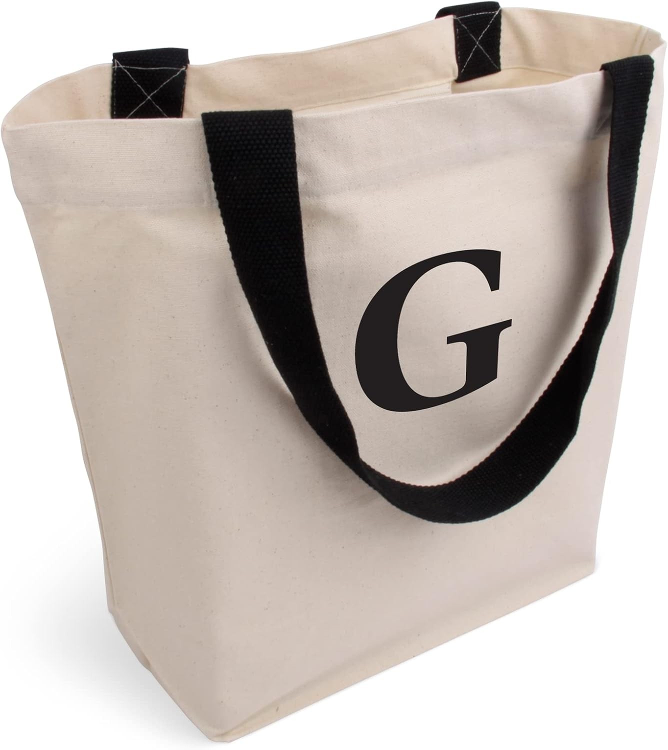 Cottonbagjoe stylische geräumige Tragetasche mit Innentasche und Reißverschlu