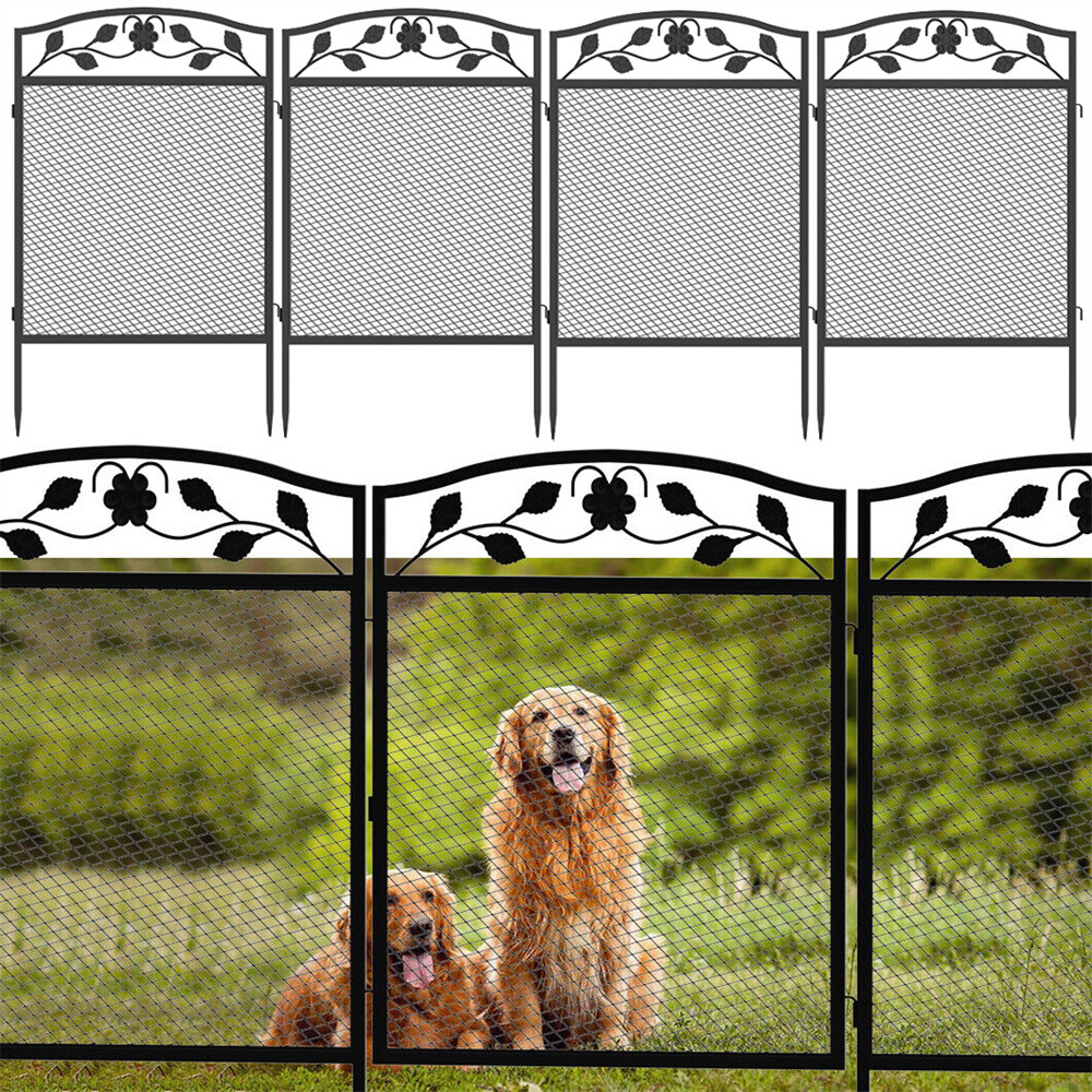 5x Panels Animal Barrier Fence Garden Border Patio Air Conditioner Fence Railing