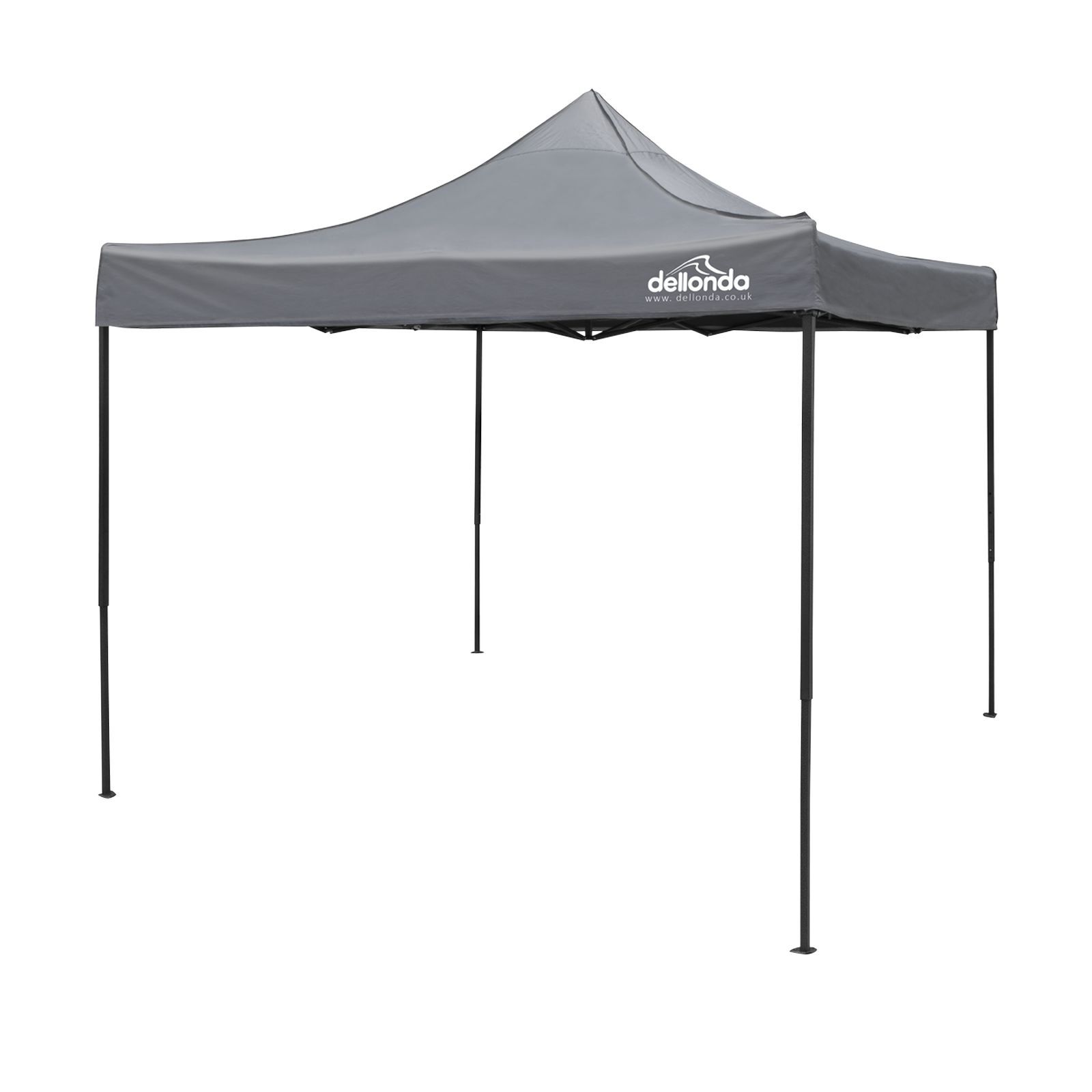 Dellonda Premium 3x3m Pop-Up Gazebo Water Resistant Fabric Grey Canopy - DG133