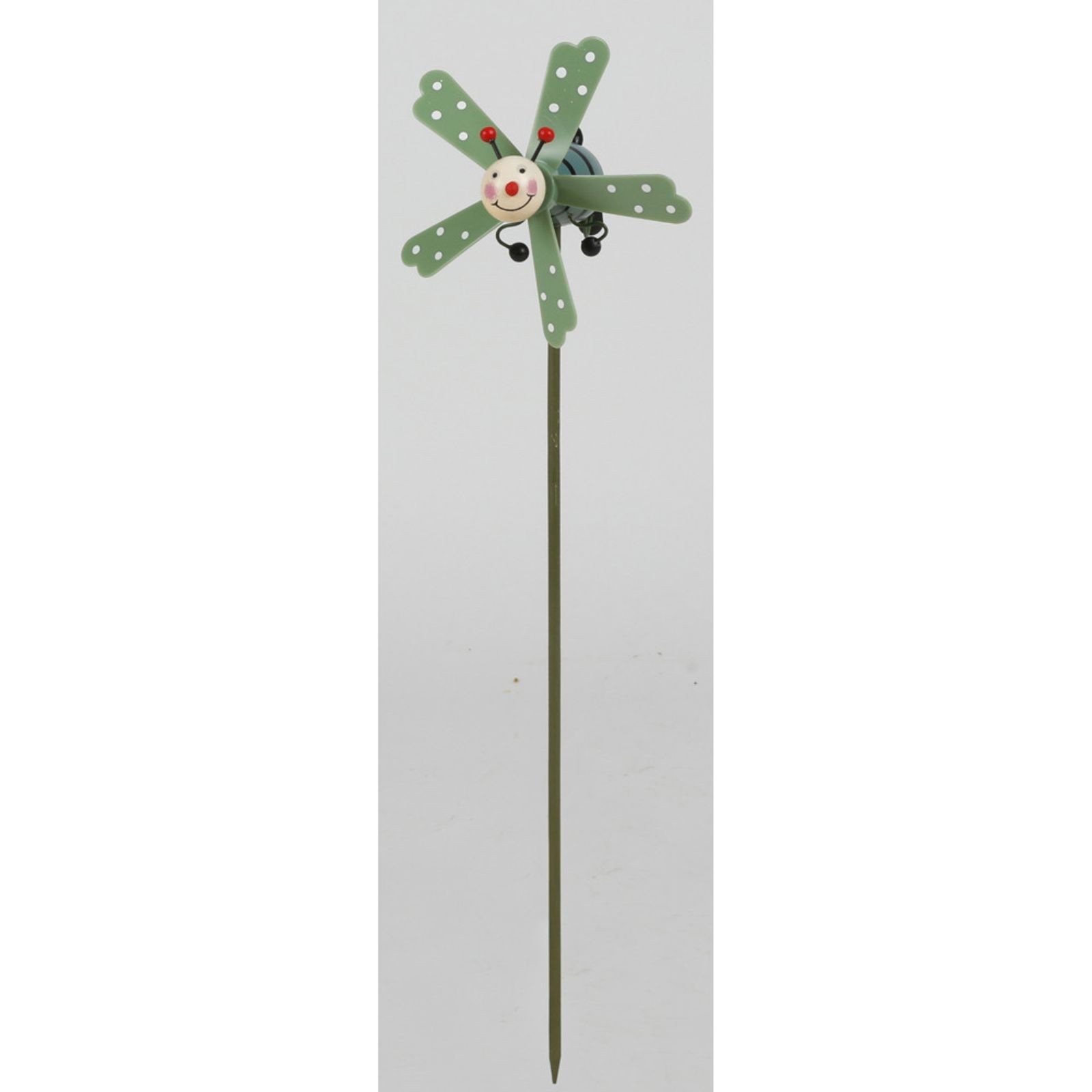 12X Flower Stakes Plant Stakes Garden Stakes Beetle With Windmill – Garden Decor