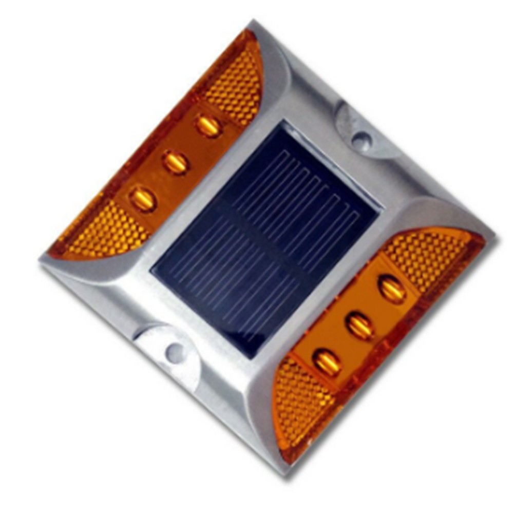 3X(Spike Lamp -Sided Warning Light Cast Aluminum Road Stud Lights Night X2Z7)