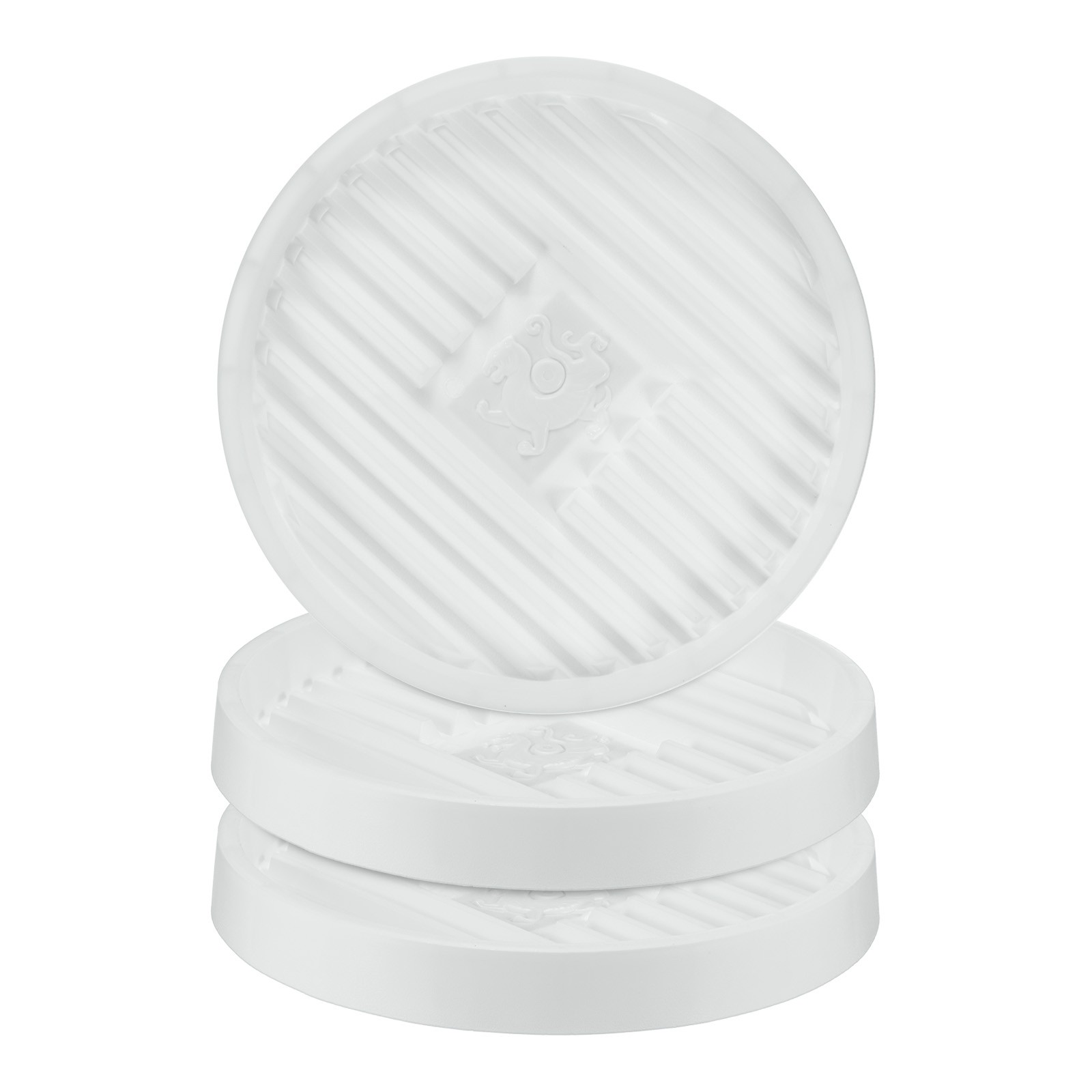 3-Pack Plant Saucer, 10.2 Inch Flower Pot Saucers for Indoor/Outdoor [White]