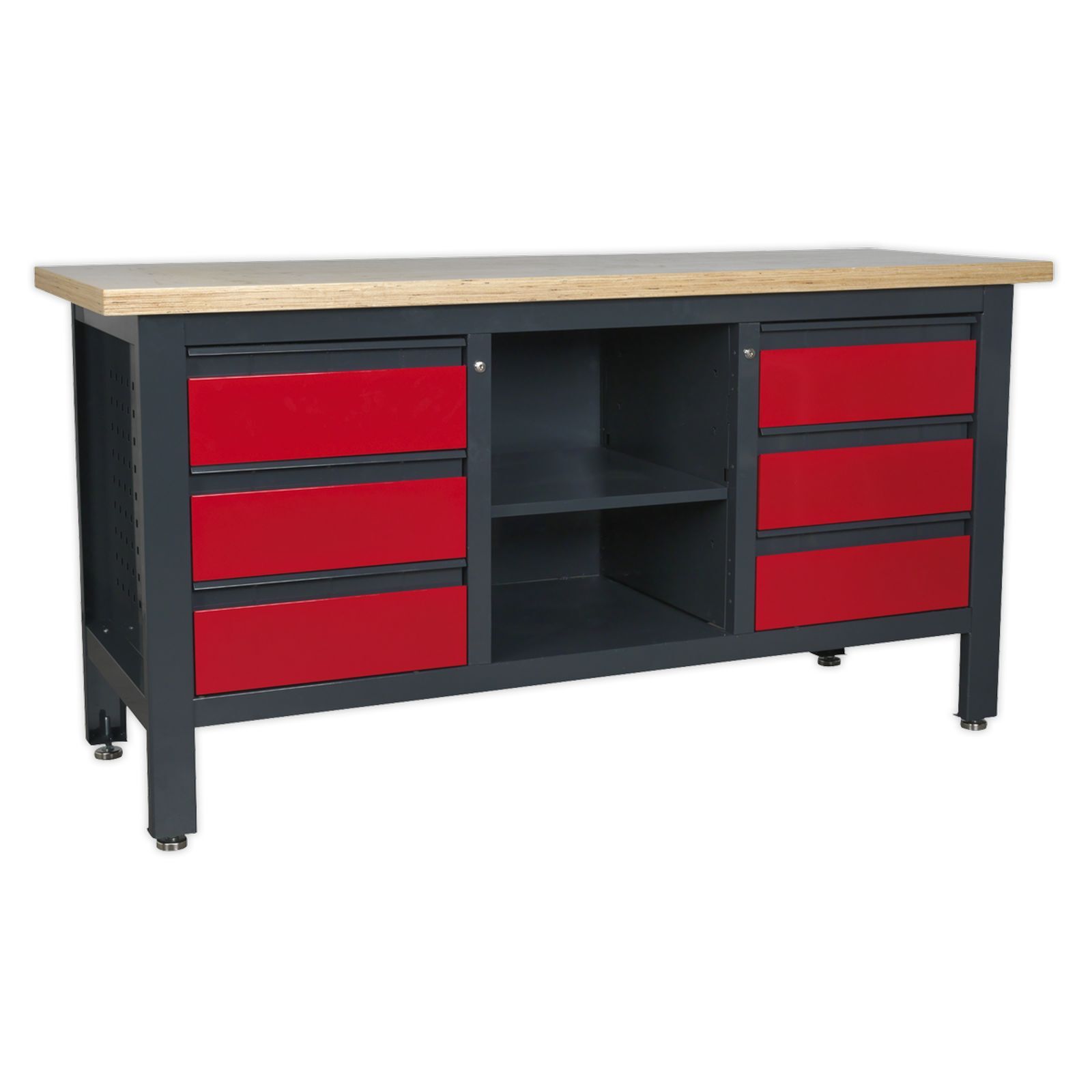 1x Sealey Workstation With 6 Drawers & Open Storage - AP1905D