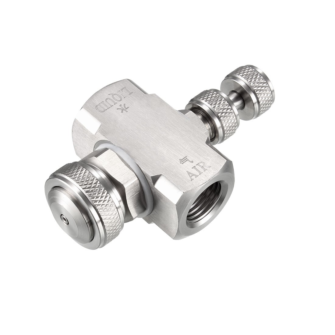 Air Atomizing Nozzle, 1/4BSPT Misting Low Pressure Siphon Cone-Shape Spray Tip