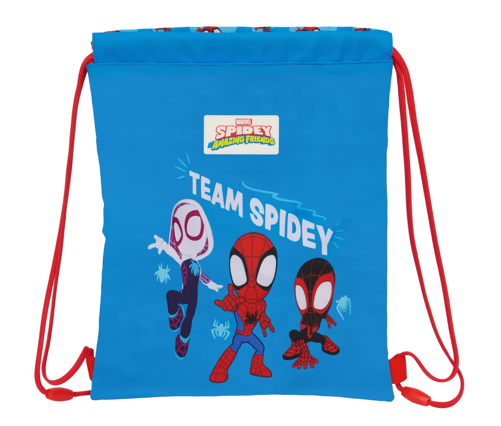 SPIDEY – Junior Flat Bag Backpack, Ideal for Children of Different Ages, Comfort