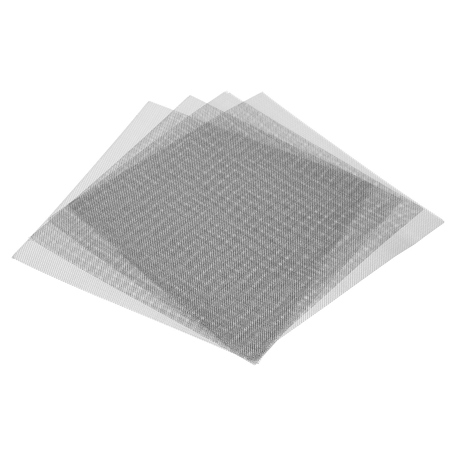 4Pcs 11.8"x11.8" Stainless Steel Woven Wire Mesh 20 Mesh Security Screen Mesh