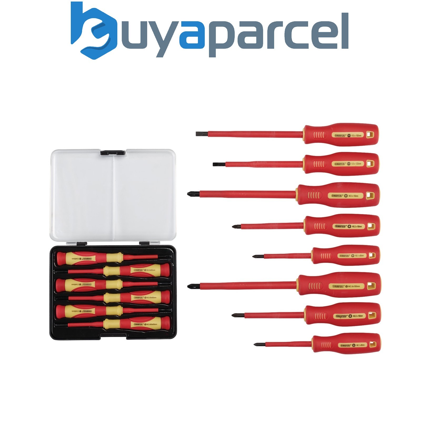 Draper 28028 VDE Approved Fully Insulated Screwdriver and Precision Screwdriver
