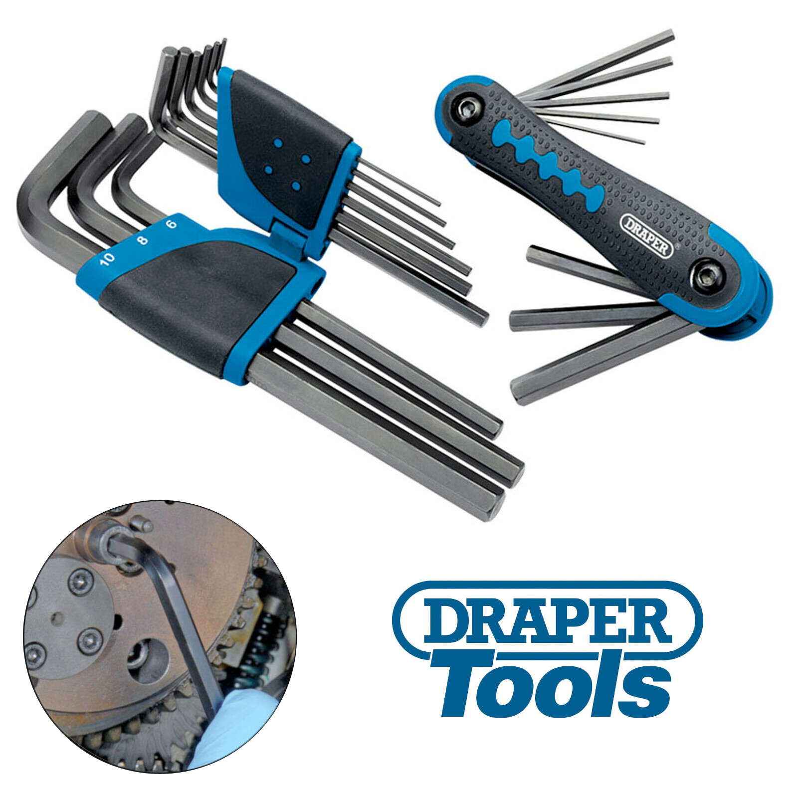 6x Draper 31144 Metric Allen Key Set Hex Hexagon Hex 17Pce Allan Alan Hand Tools