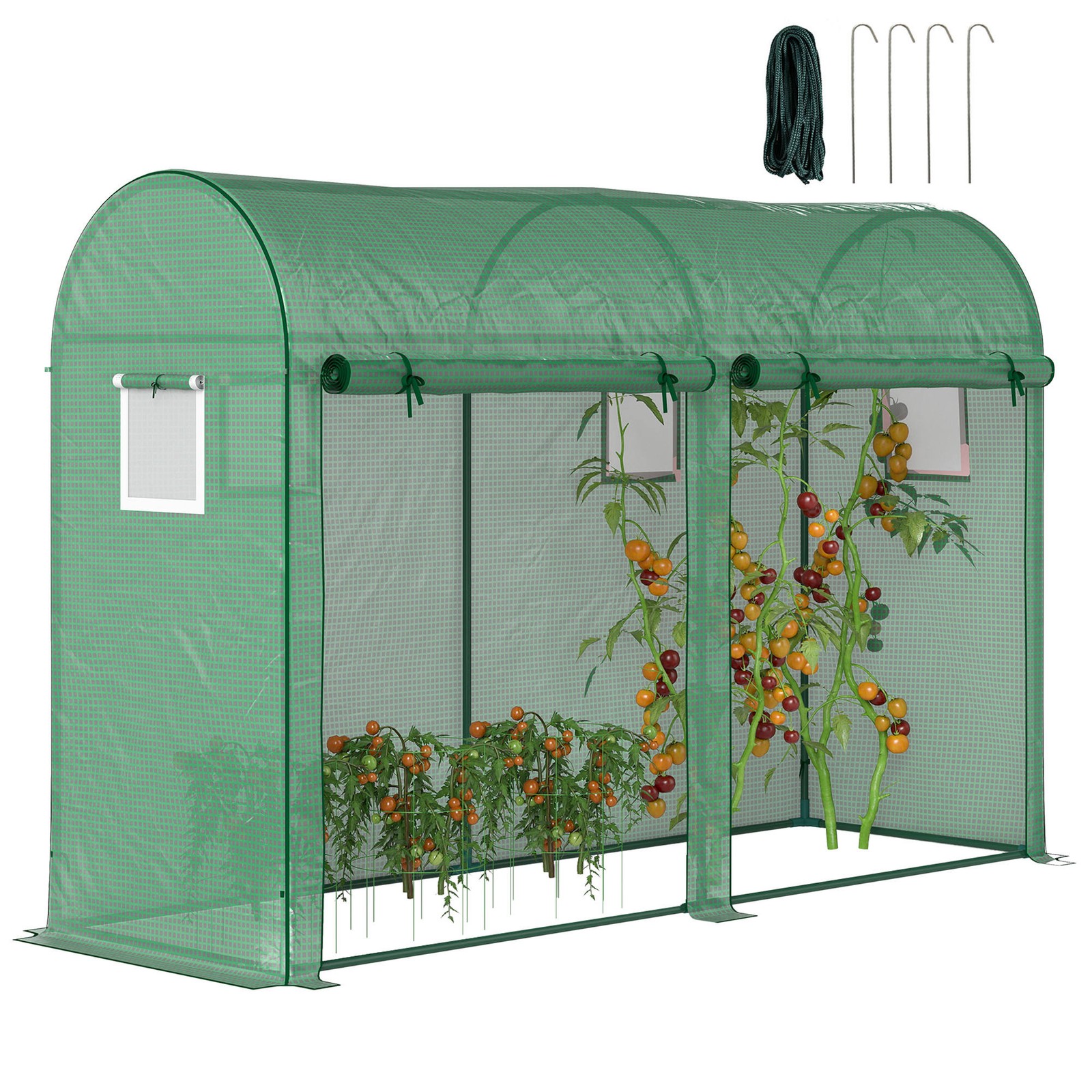 Outsunny 3x1x2m Tomato Greenhouse, 2 Doors, 4 Windows, Refurbished