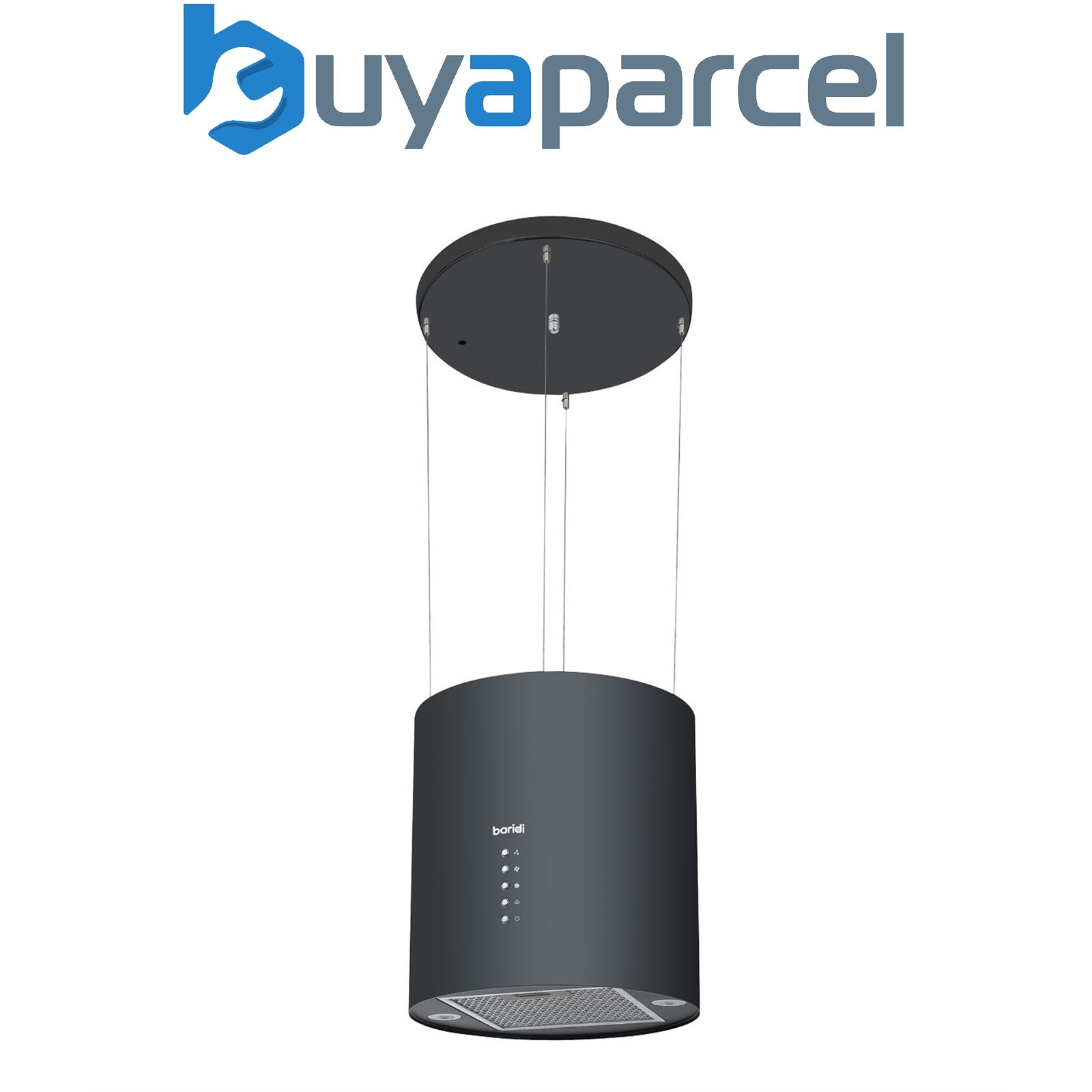 Sealey DH219 Baridi Round Island Cooker Hood 35cm - Black