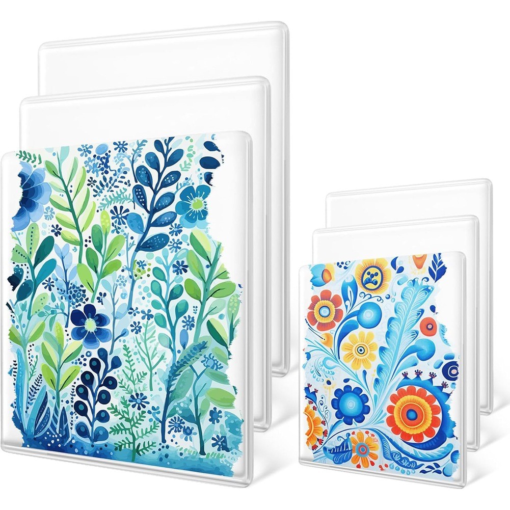 6 Pack Monoprinting Print Plates -8X10In + 5In X 7In Gel Plate,Gelli Plates9643