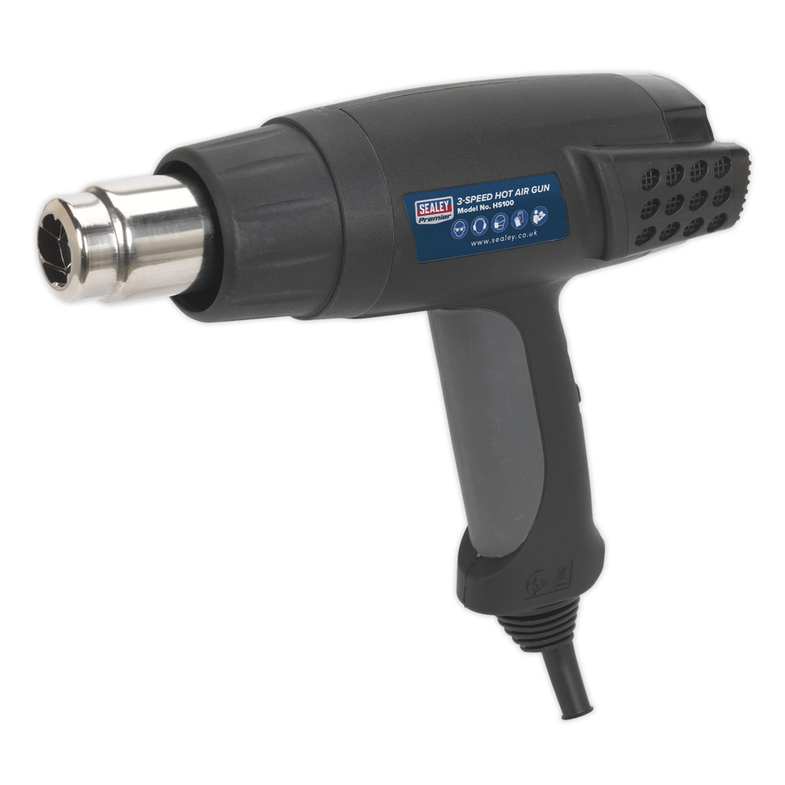 1x Sealey 2000W 3-Speed 50/420/650ºC Hot Air Gun - HS100
