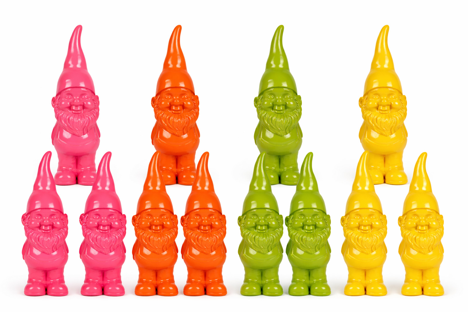 12X Garden Gnome Garden Figure Gnome Garden Decoration 10 X 9 X 29 Cm Polyresin