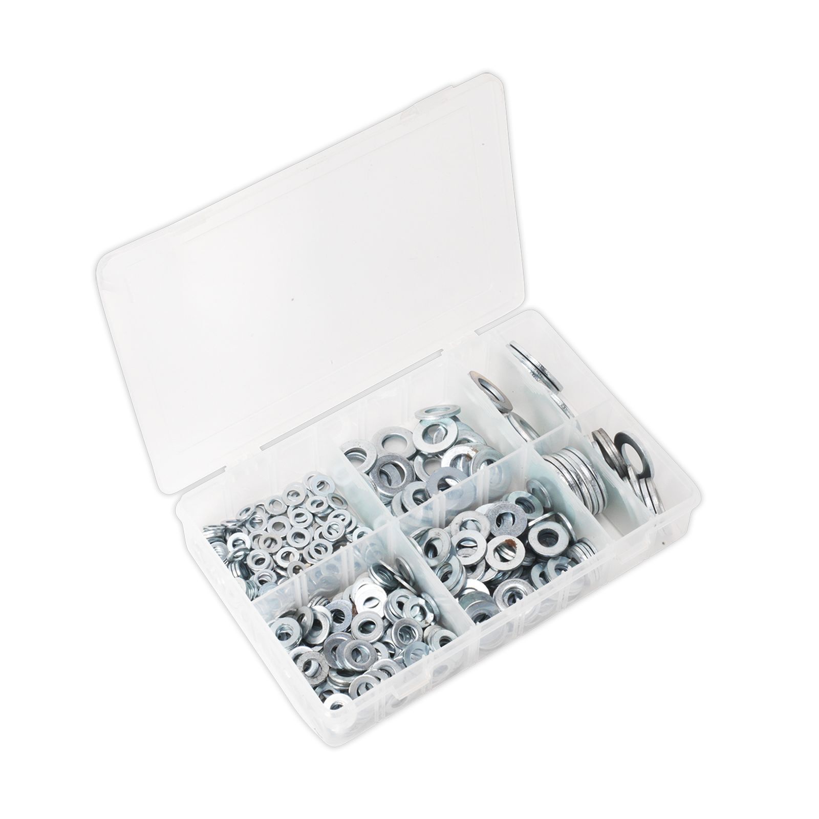 Sealey Flat Washer Assortment 495pc M6-M24 Form C BS Metric - Part No. AB056WC