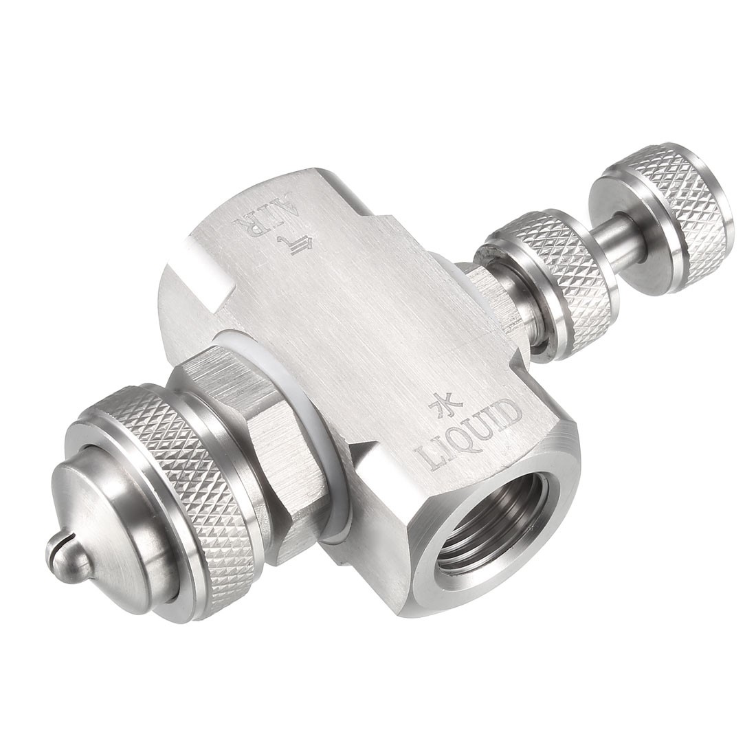 Air Atomizing Nozzle, 1/4BSPT Misting Low Pressure Siphon Fan-Shape Spray Tip