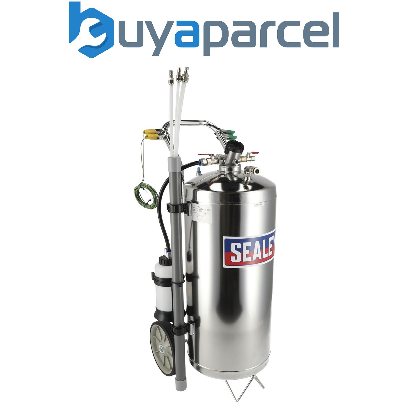 Sealey TP200S Air Operated Stainless Steel Fuel Drainer 40L