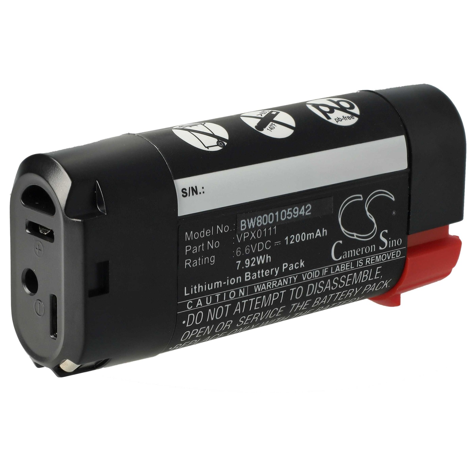 Battery for Black & Decker VPX2102 VPX1501 VPX1401 VPX1301X VPX1301 1.2Ah 7V