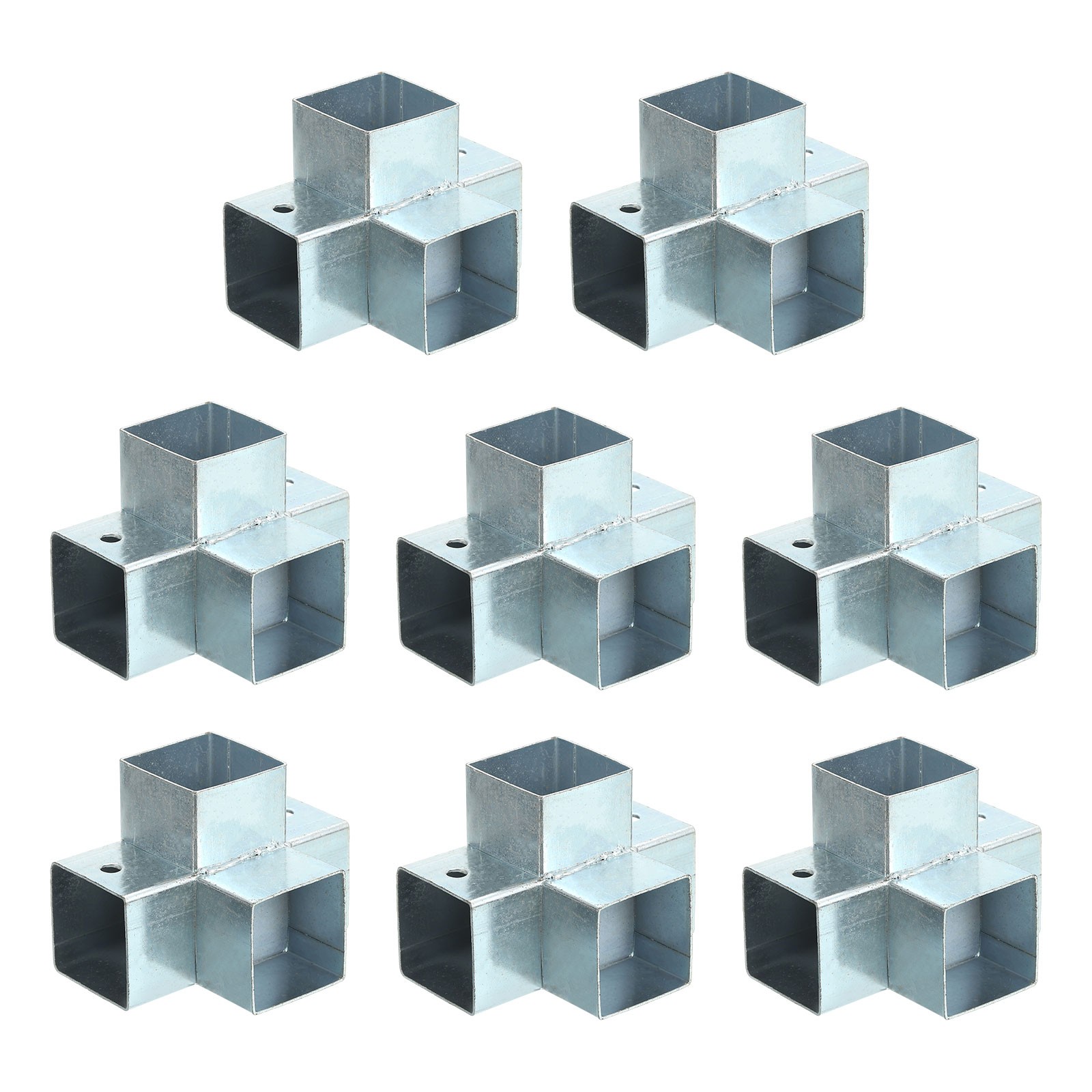 4-Way Gazebo Brackets Kit, Angle Bracket for 1.3" x 1.3" Lumber (8 Pack)