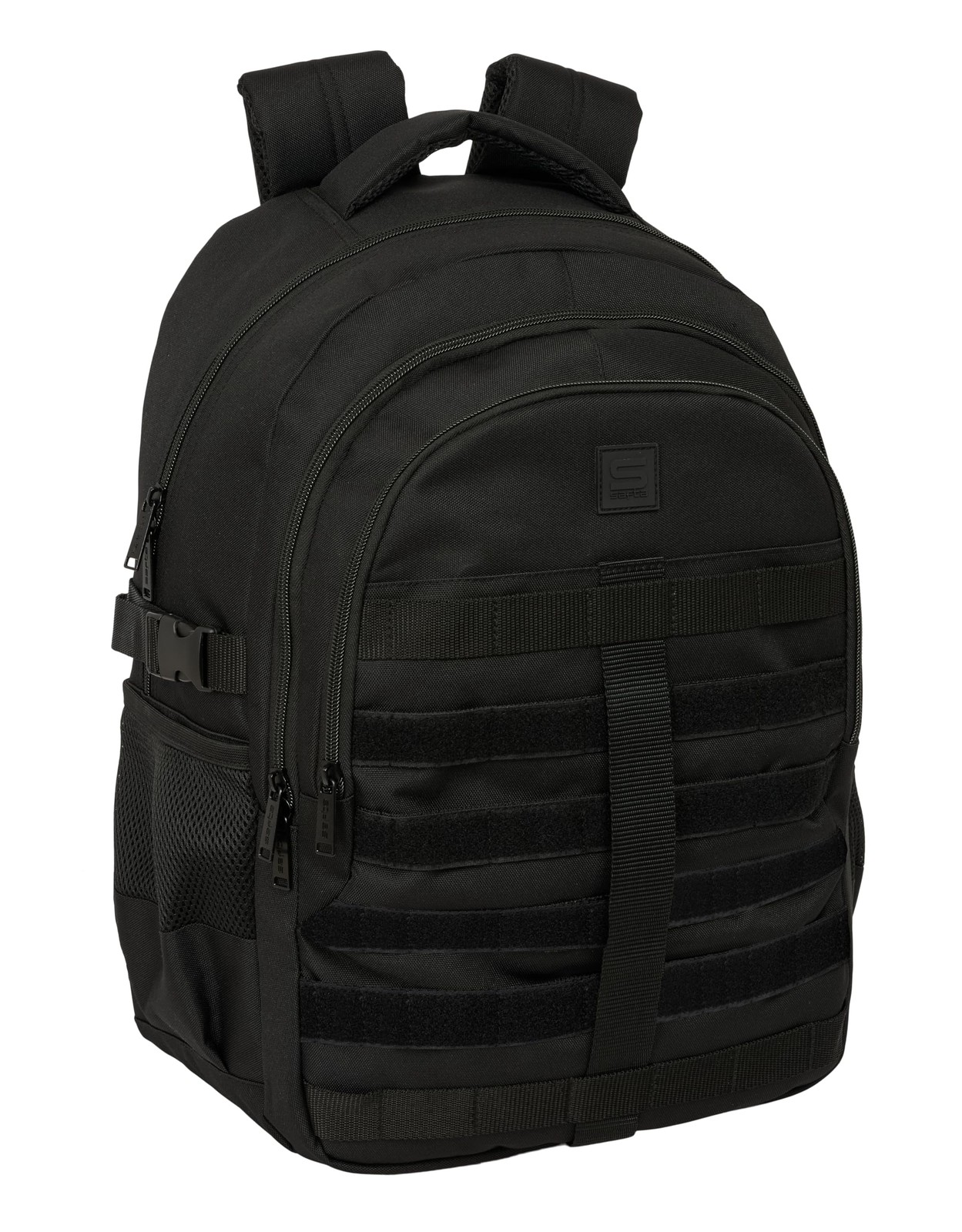 SAFTA BLACK - Double Cross Backpack, for Daily Use, Ideal for Children of Differ