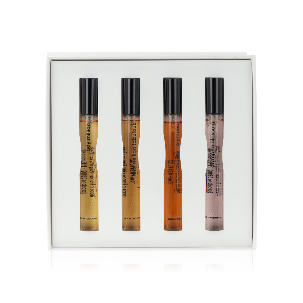 Paco Rabanne Miniature Giftset - 4 * EDP 10ml - Lady million & Fabulous, Olympea