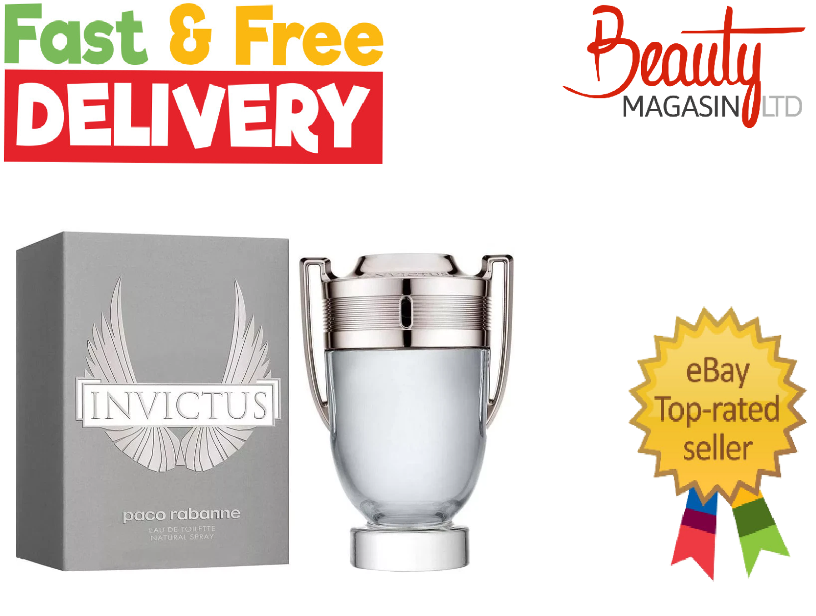 PACO RABANNE INVICTUS 200ML EAU DE TOILETTE SPRAY BRAND NEW & SEALED