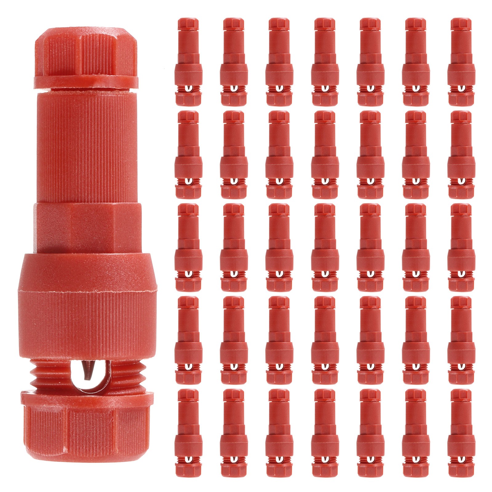 Low Voltage Wire Connector, 50 Pcs 12-20 Gauge Wire Connector Waterproof, Red