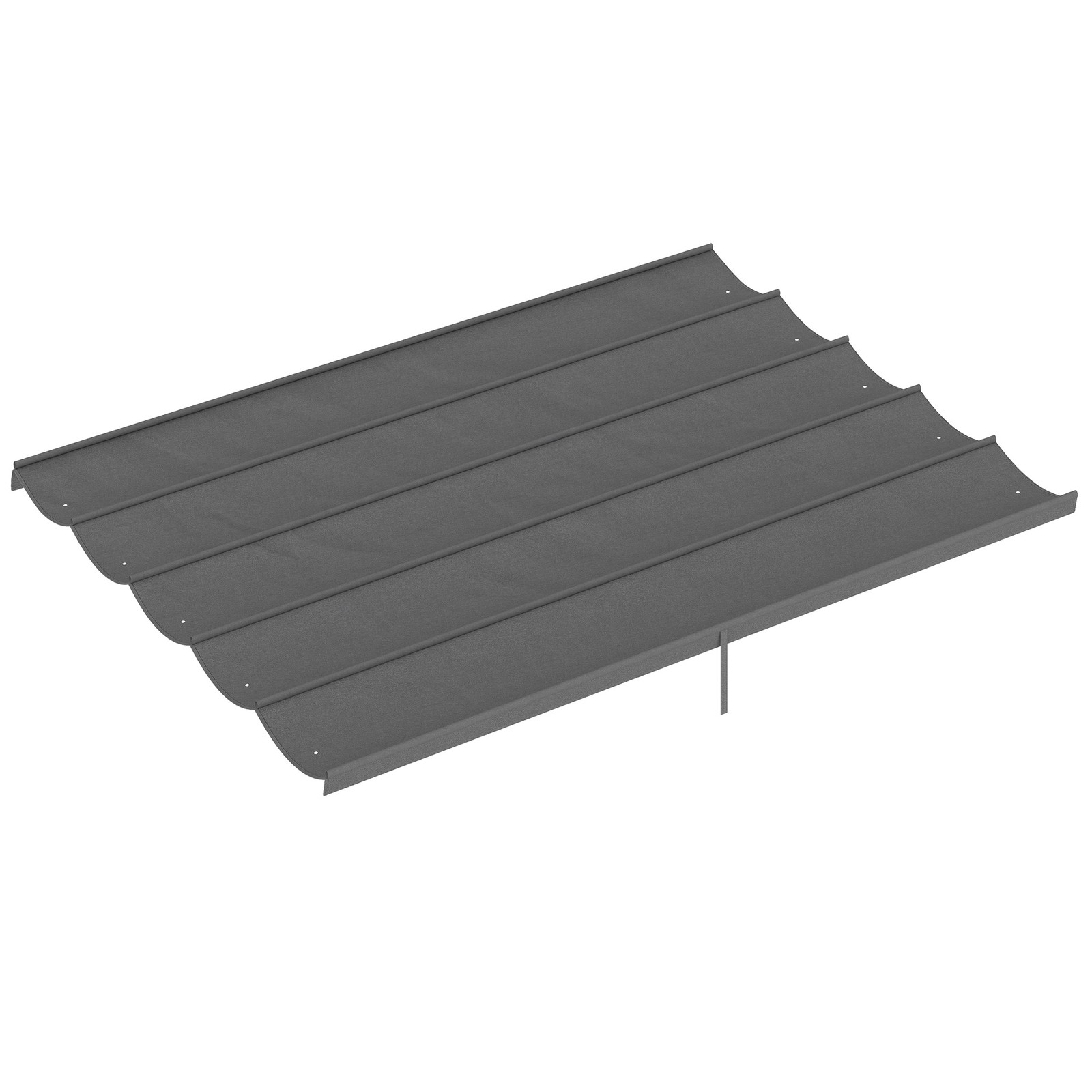 Outsunny 3.5x2.6 m Pergola Cover Replacement for 4x3 m Frame, Light Grey