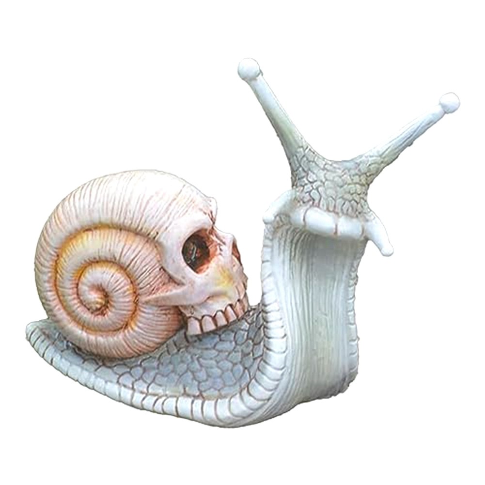 3X(Halloween Skull Snail, Skull Sculpture, Home Decor Resin Crafts Outdoor7217