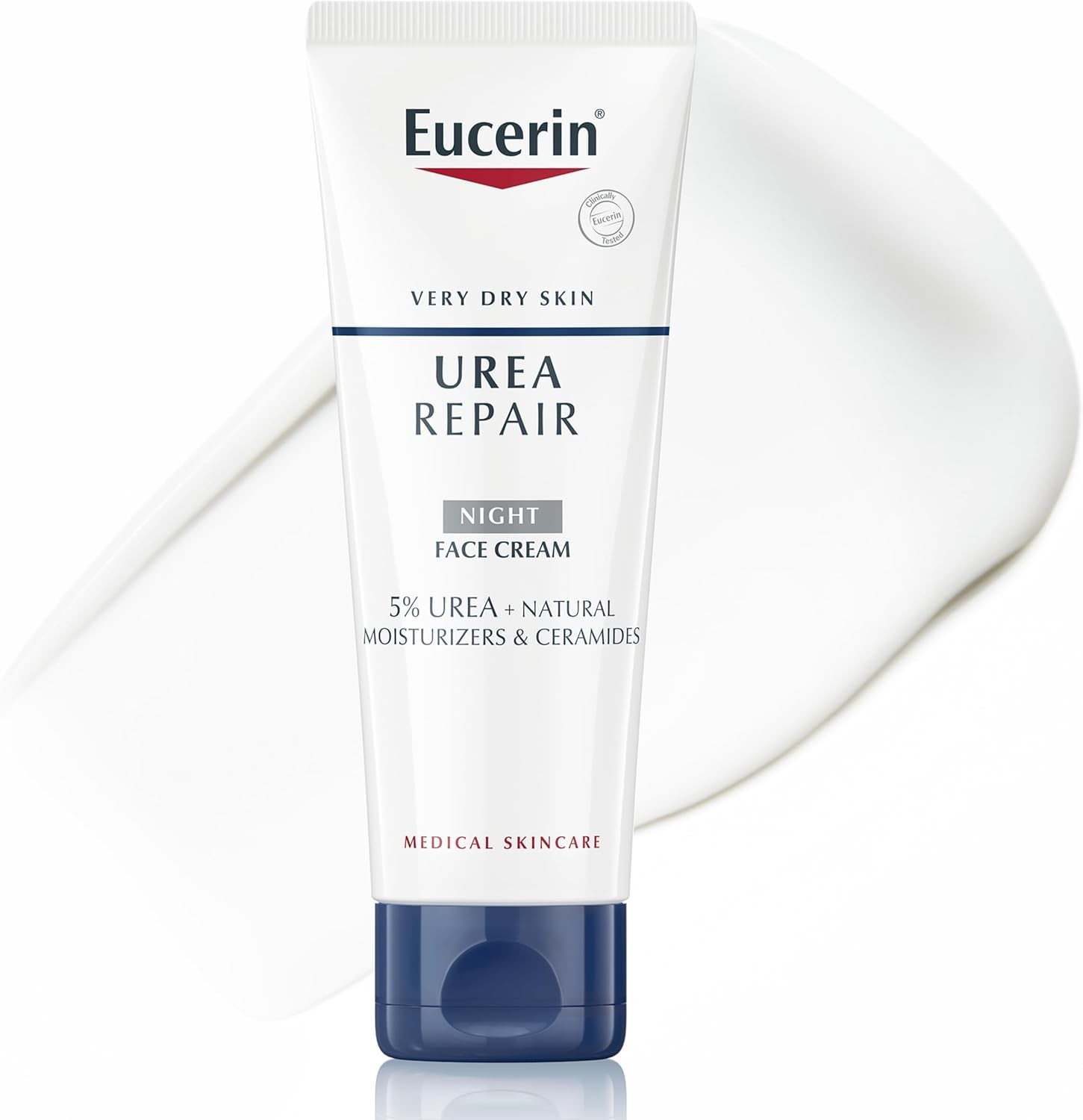 Eucerin UreaRepair Replenishing Face Night Cream 5% Urea 50ml, Intensive Night