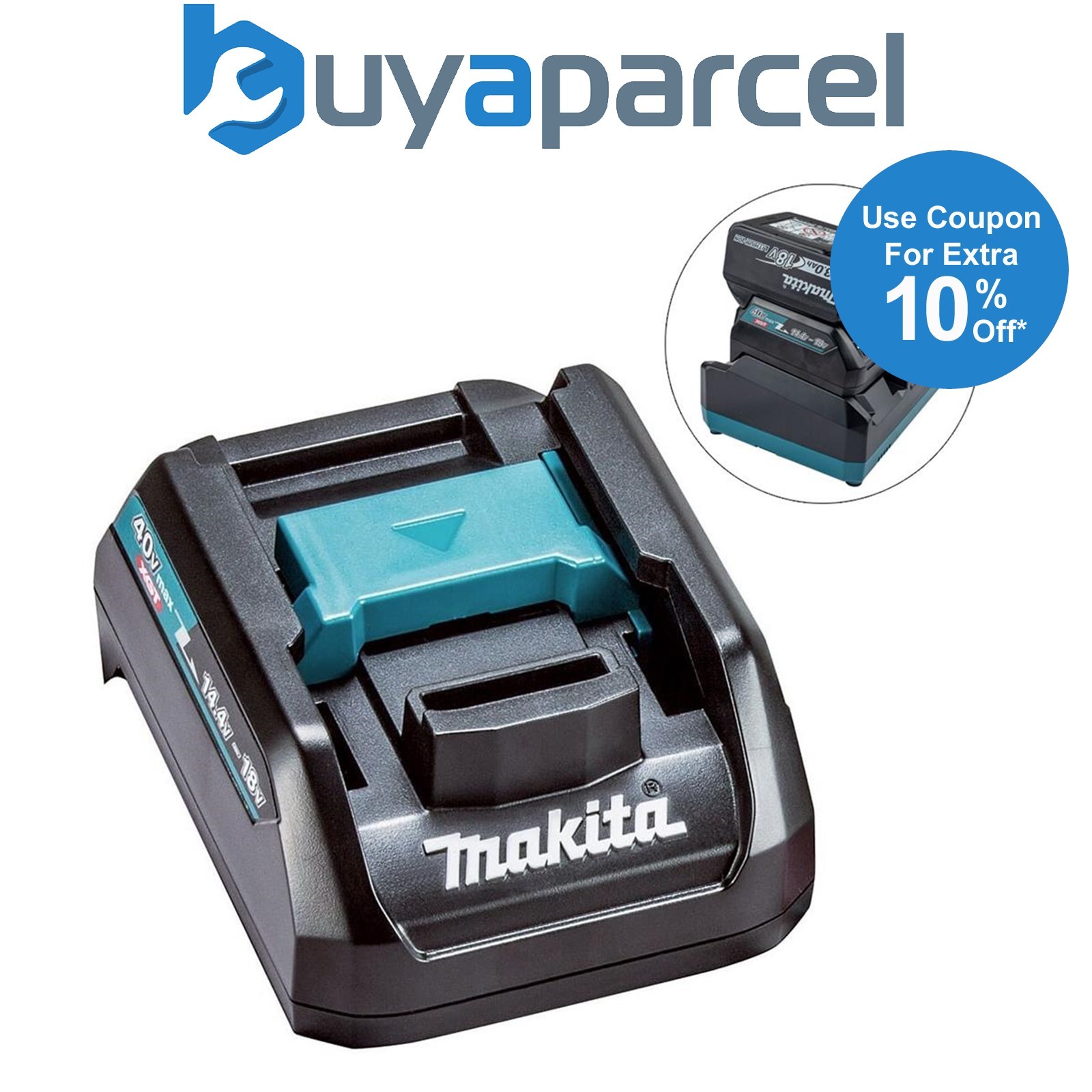 Makita ADP10 40V Max XGT to LXT 18v Fast Charger Adaptor Suits DC40RA 191C10-7