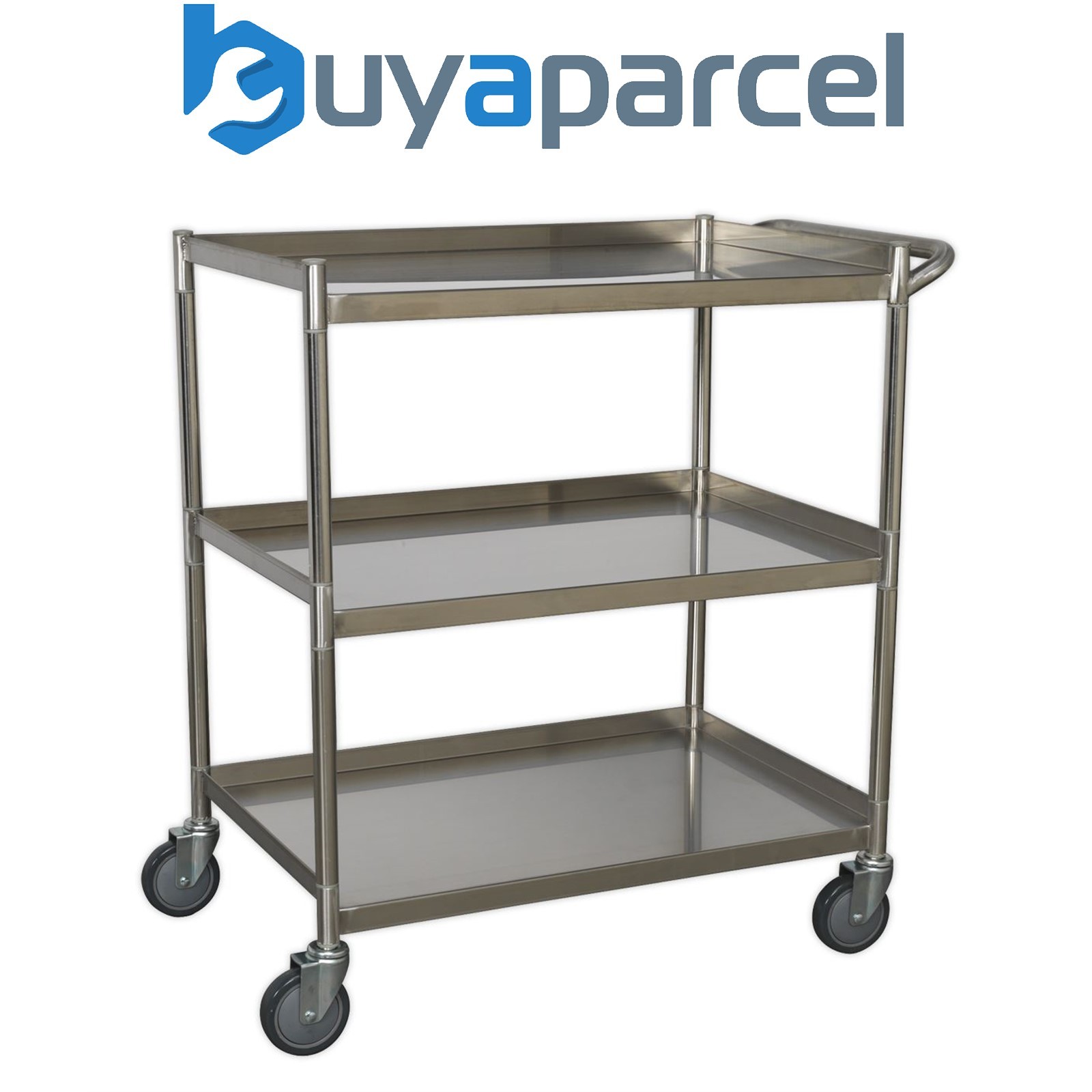 Sealey CX410SS Premier&trade; Stainless Steel Workshop Trolley 3-Level