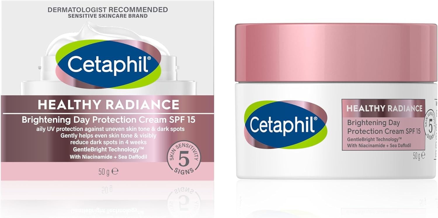 Cetaphil Day Cream SPF 15 50g Healthy Radiance Brightening Face Moisturiser Fo