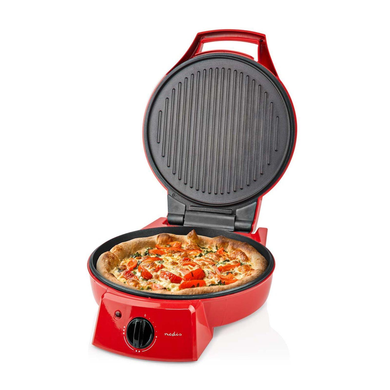 12" Electric Grill Pan Pizza Maker Oven Hot Plate Non-Stick 1800W Omelette Maker