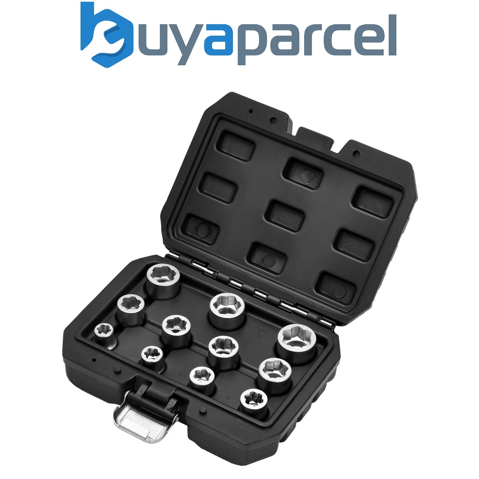 Draper 13894 Bolt Extractor Socket Set, 3/8" Sq. Dr. (11 Piece)