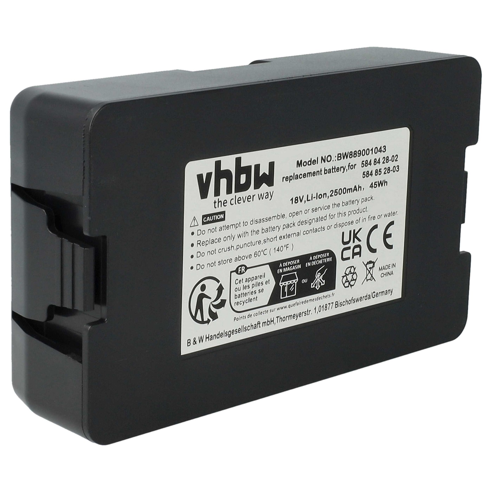 Battery for Flymo 5932472-01 593 24 72-01 2500mAh 18V
